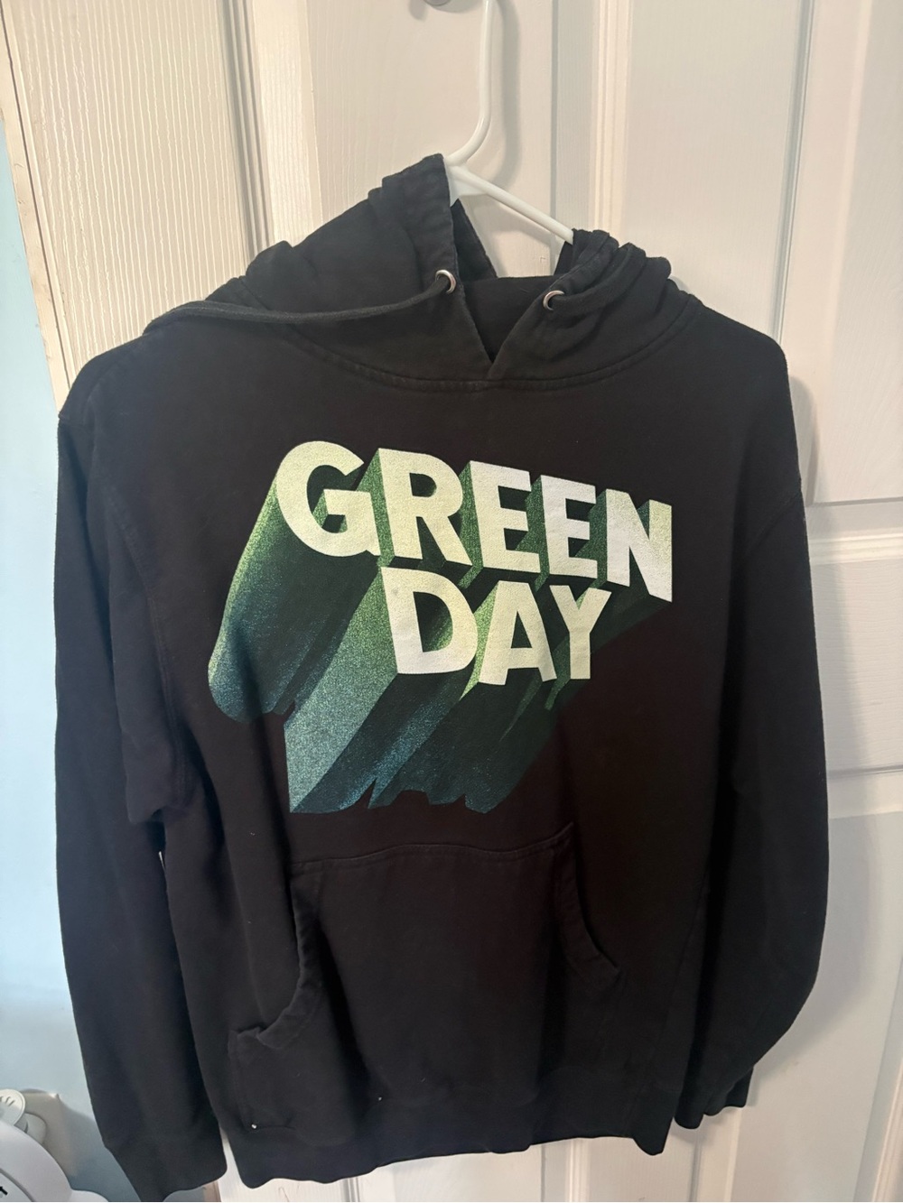 Green Day Graphic Crewneck Hoodie - Black